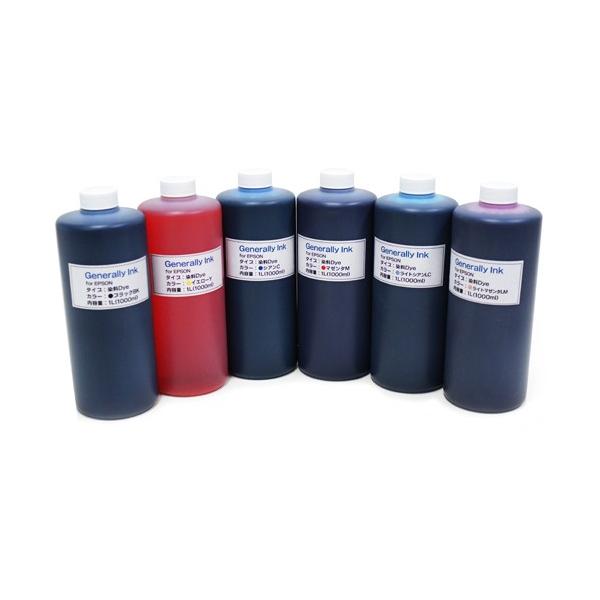 EPSON用Generally染料インク（全機種共通） 業務用サイズ 内容量：１L(1000ml)