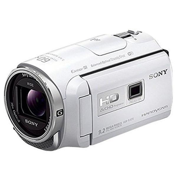 SONY HDビデオカメラ Handycam HDR-PJ670 ホワイト 光学30倍 HDR-PJ670