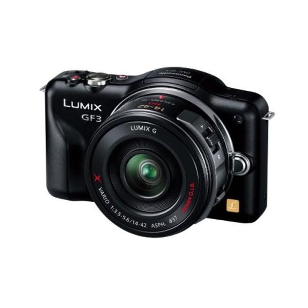 パナソニック ミラーレス一眼カメラ LUMIX GF3 電動ズームキット エスプリブラック DMC-GF3X-K