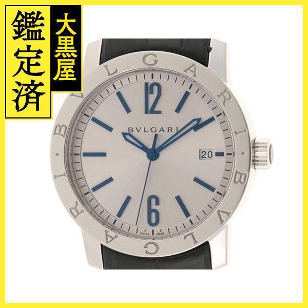 BVLGARI Solotempo シルバー レザー BVLGARI ブルガリ 腕時計 ソロテンポ ST29S SS/革 シルバー文字