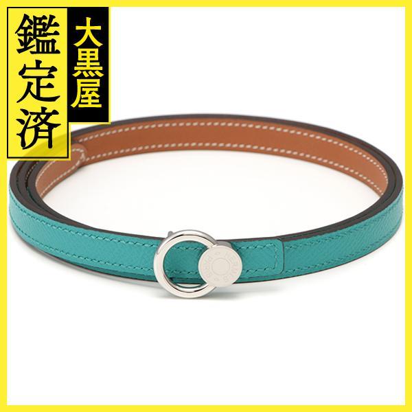 HERMES エルメス セリエミニリバーシブルベルト ヴェールヴェローヌ 