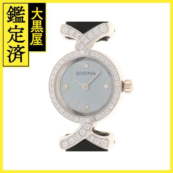 JUVENIA ジュベニア ブルーシエル 4PD K18 WG ベゼルダイヤ 時計【434  
