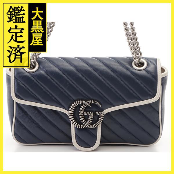GUCCI グッチ GGマーモントキルティングスモールショルダーバッグ 