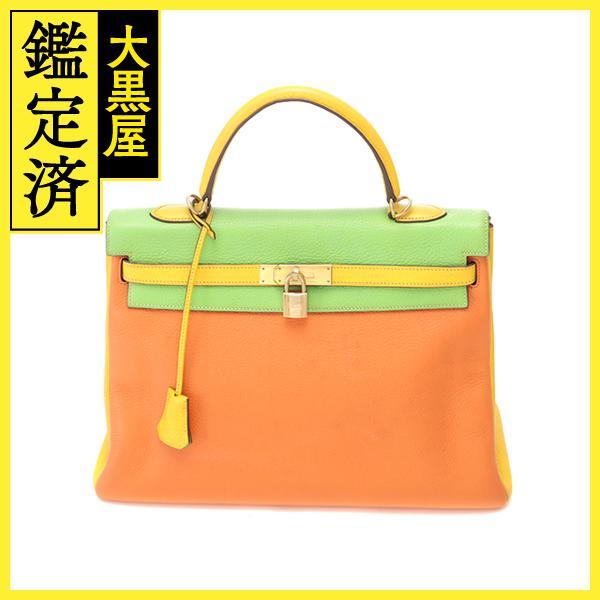 HERMES（エルメス） ケリー35 トリコロール トリヨンクレマンス 
