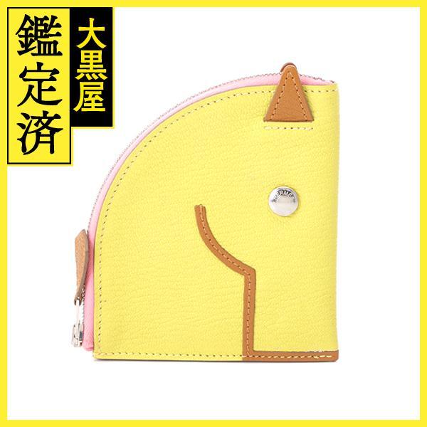HERMES エルメス コインケース ウォレット パドック ライム シェーブル  