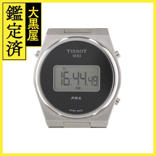 【裏スケ　美品】ティソ　腕時計　T137407A　黒　自動巻き　保証書　箱 TISSOT ティソ PRX オートマティック T137.407.11.051.00 メンズ