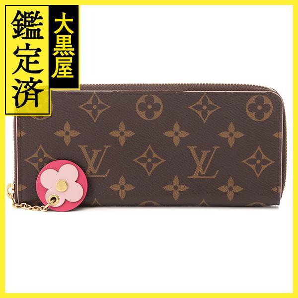 【極美品】ルイヴィトン モノグラム ポルトフォイユ クレマンス フラワーチャーム LOUIS VUITTON（ルイ・ヴィトン） ポルトフォイユ・クレマンス
