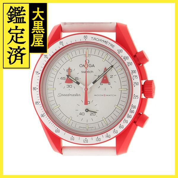 時計 OMEGA swatch MISSION TO MARS SO33R100 MISSION TO MARS スウォッチオメガ レッド SO33R100 スウォッチ
