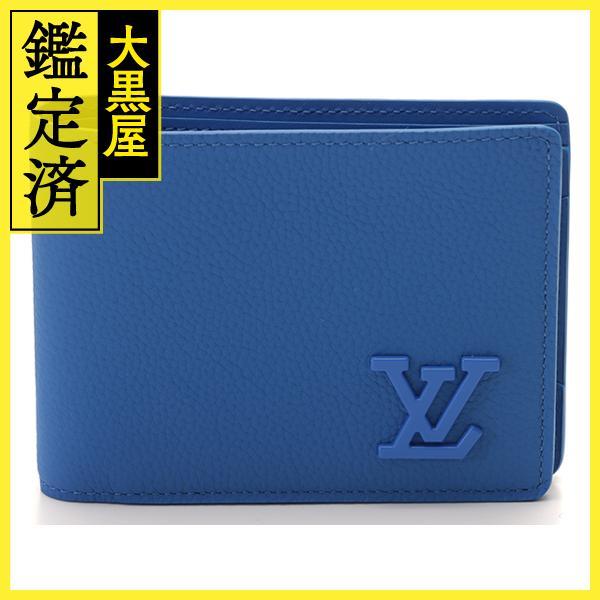LOUIS VUITTON　ポルトフォイユ・ミュルティプル　ブルー LOUIS VUITTON（ルイ・ヴィトン） 財布 ポルトフォイユ