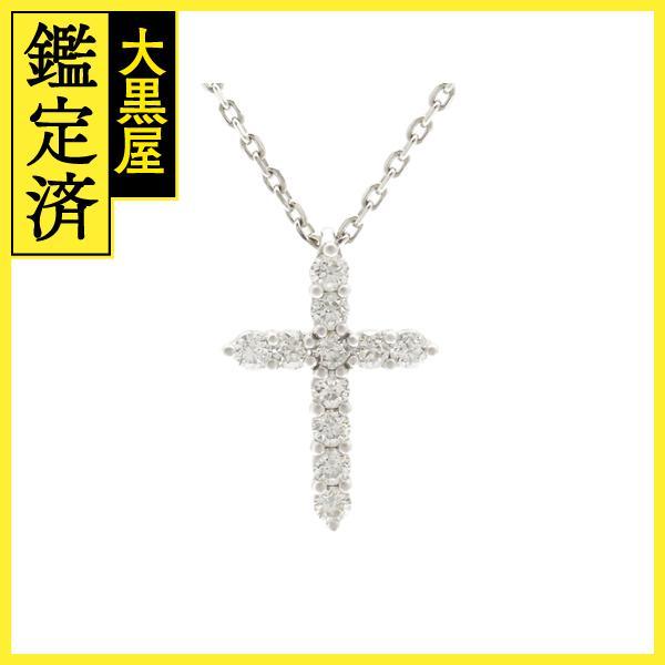 グラフ GRAFF ラウンドクロスプティ ネックレス ダイヤモンド WG