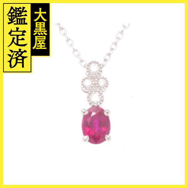 LA SOMA ラ・ソマ ジュエリー ネックレス プラチナ PT850 ルビー0.37ct