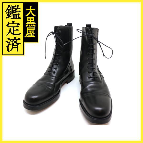 HERMES（エルメス） 靴 ショートブーツ メンズ42(約26.5cm) ブラック 