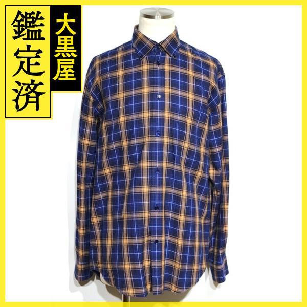 BALENCIAGA BALENCIAGA バレンシアガ 衣類 バックロゴ チェック シャツ 