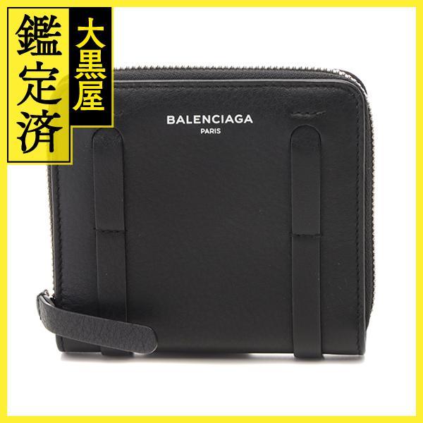 Balenciaga バレンシアガ ラウンドファスナーコインケース ブラック 