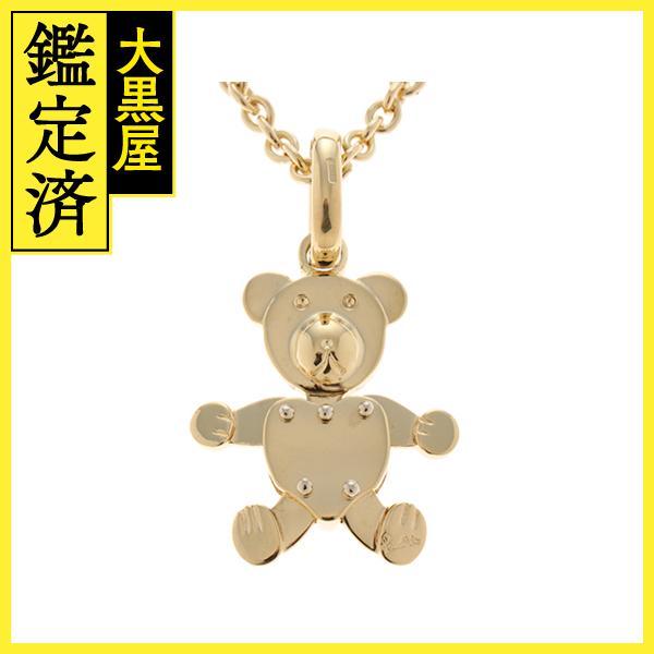 ポメラート Pomellato ベア―ネックレス イエローゴールド/ホワイト