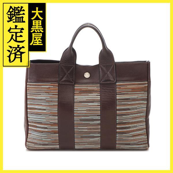 HERMES HERMES エルメス フールトゥトートPM エベヌ ブラウン  