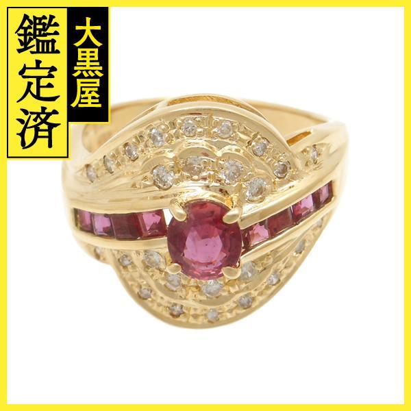 JEWELRY 貴金属・宝石 ルビーリング ダイヤモンド K18 ゴールド R0 