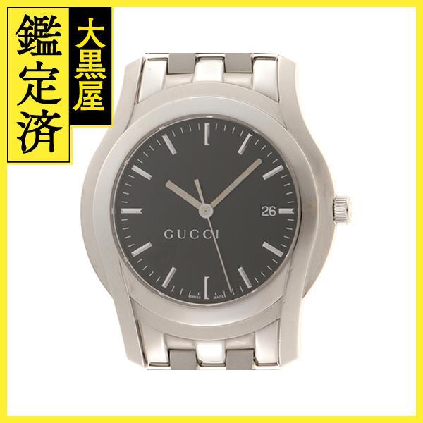 GUCCI GUCCI グッチ 5500XL 腕時計 ブラック文字盤 クオーツ 