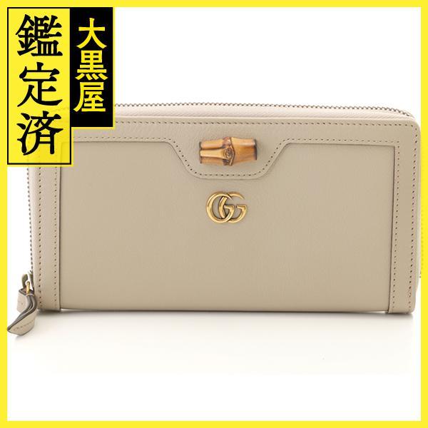 GUCCI GUCCI グッチ 長財布 ダブルGバンブー ダイアナ コンチネンタル 