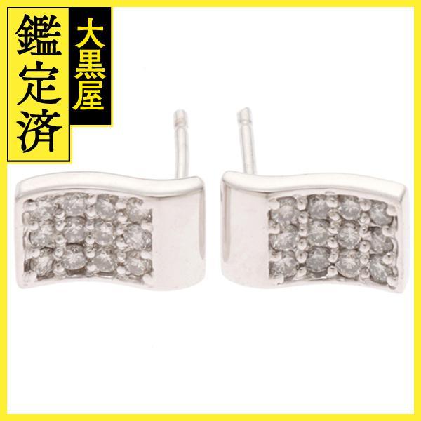 JEWELRY ジュエリー ピアス K18WG ダイヤモンド 0.15ct/0.15ct 両耳用  