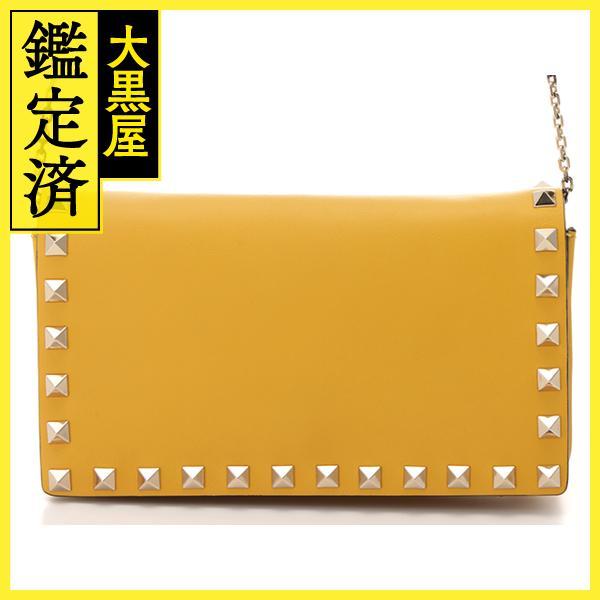 VALENTINO（ヴァレンティノ） ロックスタッズ イエローレザー チェーン 
