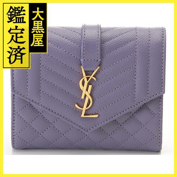 SAINT LAURENT サンローラン ミックスマトラッセ 三つ折り財布
