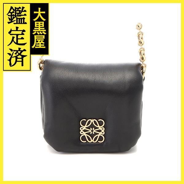 LOEWE（ロエベ） パファーゴヤケース ミニショルダーバッグ ブラック