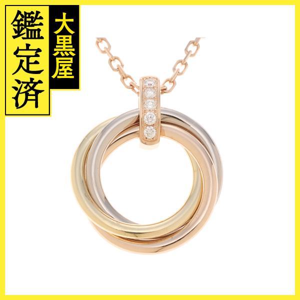 Cartier カルティエ トリニティネックレス K18 スリーカラーゴールド 
