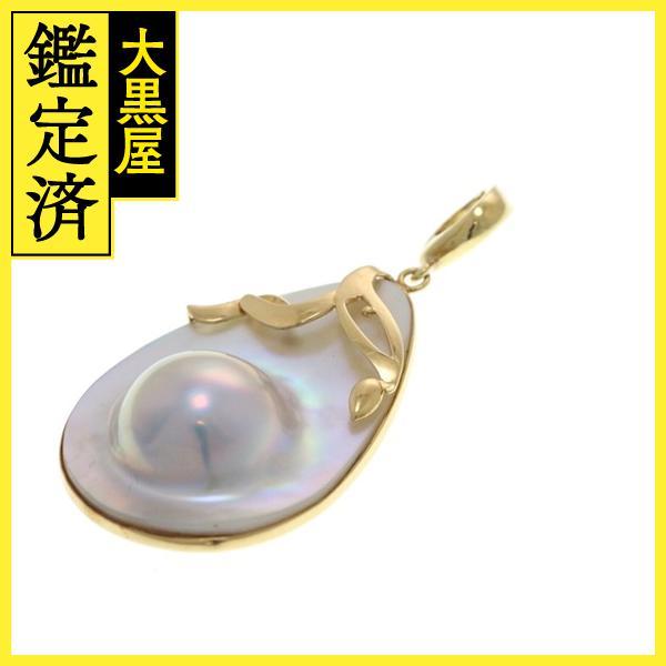 K18イエローゴールド　マザーオブパール　 ペンダントトップ JEWELRY ノンブランド ペンダント トップ K18 イエローゴールド 白蝶貝