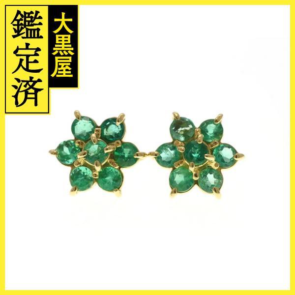 JEWELRY MAKI ジュエリーマキ ピアス K18 イエローゴールド エメラルド 
