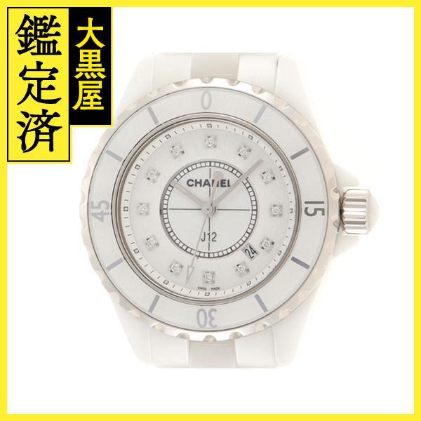 セラミックJ12 12Pダイヤ シャネル J12 レディ 白セラミック 12Pダイヤ - 腕時計専門店THE