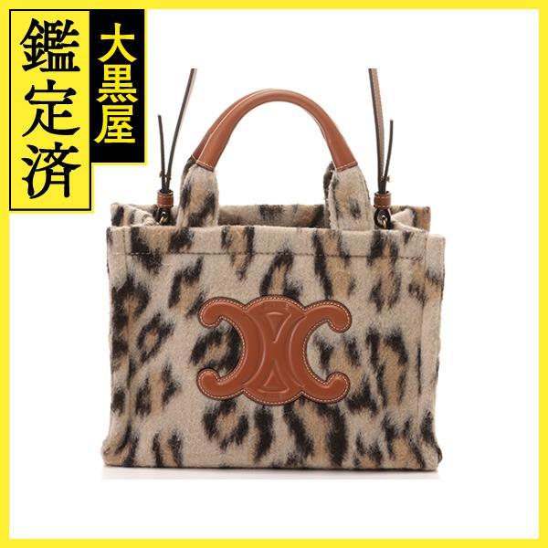 CELINE セリーヌ スモール カバ タイス レオパード テキスタイル 