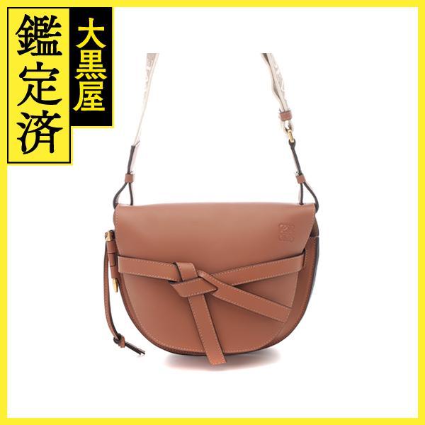 LOEWE（ロエベ） ゲートバッグ スモール ブラウン ソフトカーフ