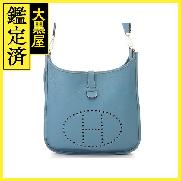 HERMES（エルメス） ショルダーバッグ エヴリンGM ブルージーン 