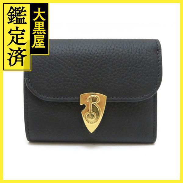 BURBERRY バーバリー Bシールド ウォレット ブラック カーフ BURBERRY バーバリー Bシールド ウォレット ブラック カーフ