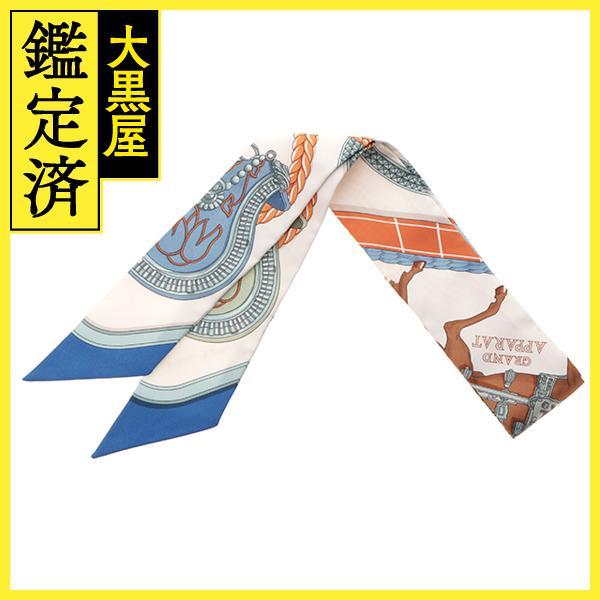 HERMES（エルメス） 小物 ツイリー GRAND APPARAT クレーム・ブルー