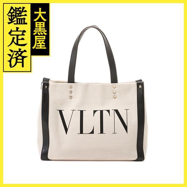 VALENTINO ヴァレンティノ VLTNスタッズ 2wayバッグ キャンバス 