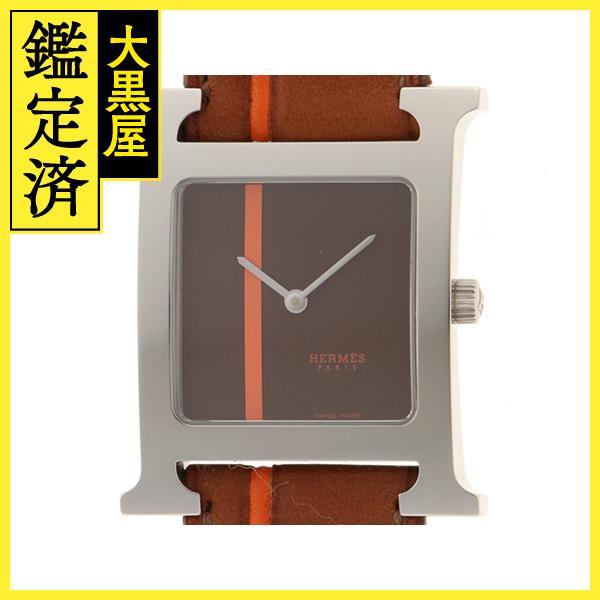 未使用　HERMES 時計　H ウォッチ　ベルト　レザー　ブラウン 楽天市場】HERMES エルメス 対応 Hウォッチ H Watch 腕時計 時計