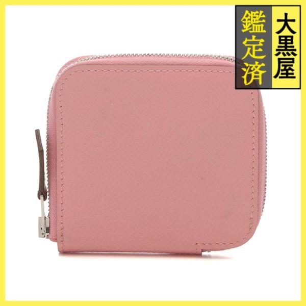 HERMES HERMES エルメス アザップシルクインコインケース ローズ