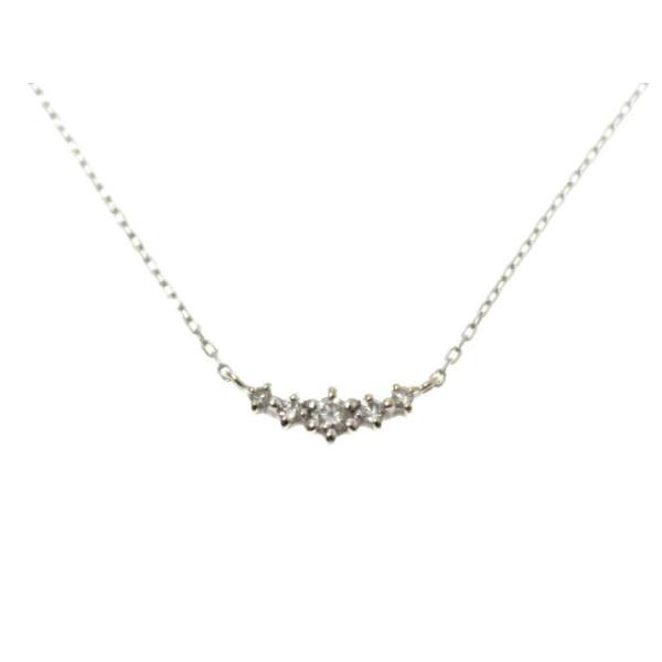 canal4℃ ヨンドシー ジュエリー K18WG/D/0.9g 貴金属・宝石 ネックレス K18ホワイトゴールド/ダイヤモンド ホワイト【中古】433