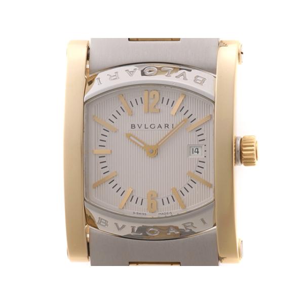 BVLGARI ブルガリ ウォッチ アショーマ39mm 時計 AA39C6SGD 腕時計_x000D_
 K18イエローゴールド K18YG/ステンレス ホワイト クオーツ ボーイズ【中古】 BVLGARI（ブルガリ） ウォッチ アショーマ39mm 時計 AA39C6SGD 腕時計