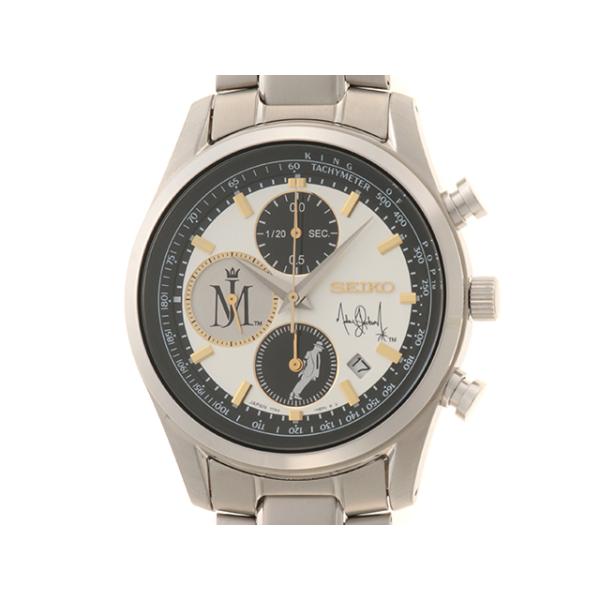 SEIKO セイコー マイケル・ジャクソンxセイコー 5000本限定モデル 7T92-HDX0 腕時計 ステンレス ブルー文字盤 メンズ【中古】472