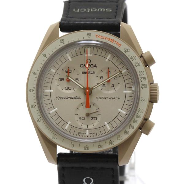 Swatch スウォッチ ×OMEGA オメガ MoonSwatch MISSON TO JUPITER  SO33C100  バイオセラミック/ナイロン グレージュ文字盤【中古】460