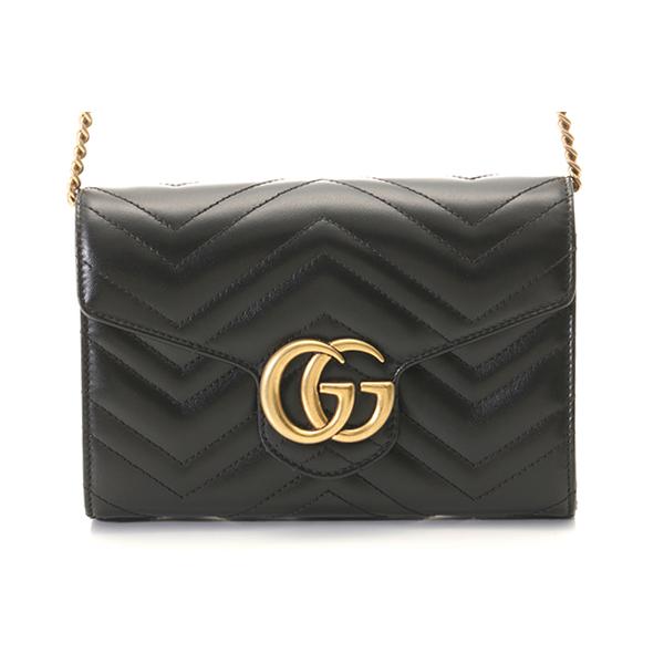 美品✨️GUCCI GGマーモント レザー チェーンショルダーウォレット