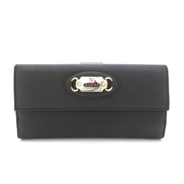 GUCCI（グッチ） Wホック長財布 231841 レザー ダークブラウン