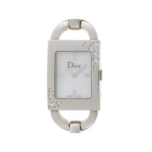 Dior ディオール マリス ダイヤベゼル D78-1091 SS ホワイトシェル文字