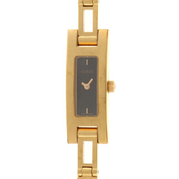 GUCCI（グッチ） 3900L 腕時計 ゴールドメッキ ブラック文字盤
