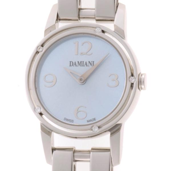 Damiani ダミアーニ Dサイド ブラッドピットモデル 腕時計 ステンレススチール ライトブルー クオーツ 2148104174772【中古】207