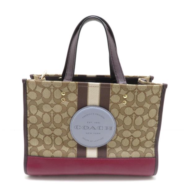 美品■ COACH コーチ シグネチャー PVC 2WAY ハンドバッグ トート COACH（コーチ） シグネチャー デンプシー 2wayバッグ 【205】 4113