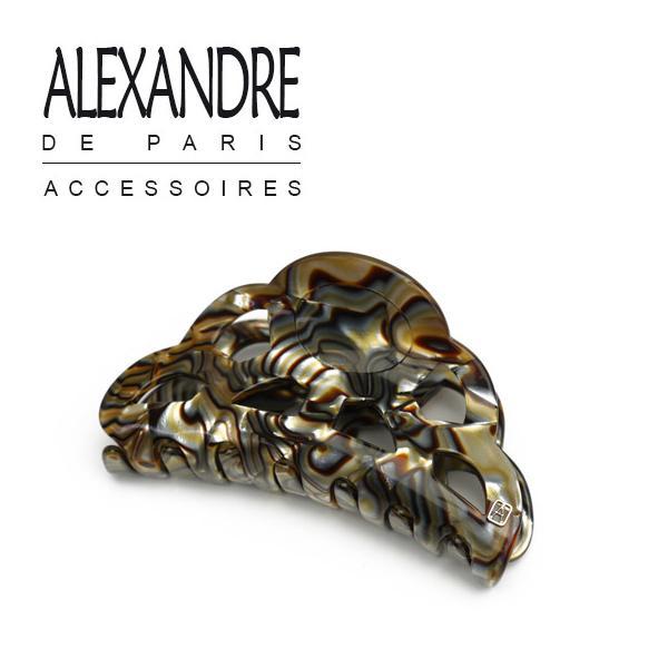 【並行輸入品】アレクサンドルドゥパリ ヘアクリップ オニキス （M）ACCM-9360-02O ヘアアクセサリー ALEXANDRE DE PARIS まとめ髪 髪留め レディース